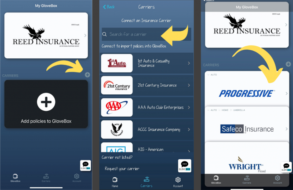 Glovebox demo Reed Insurance